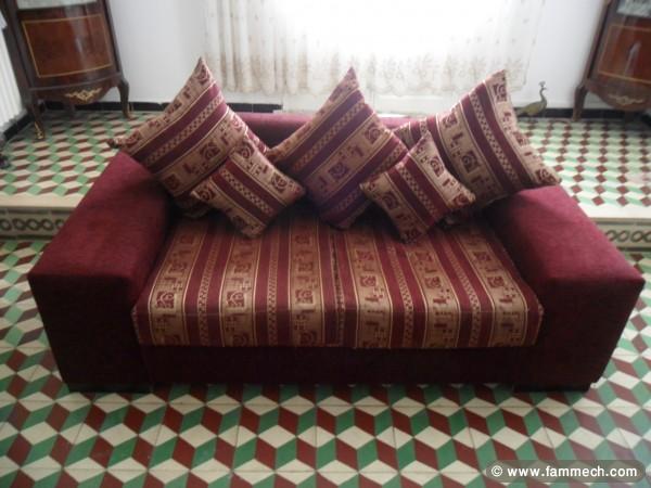 Canapé et table pouf