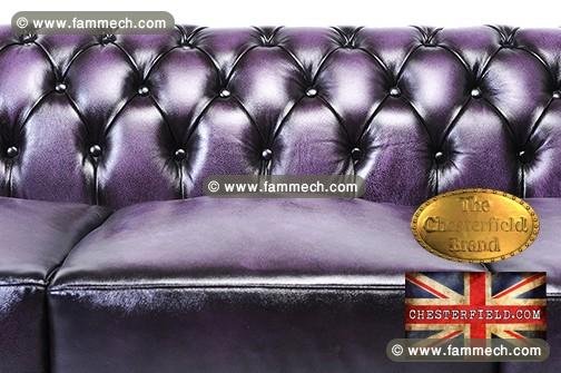 Canapé Original Chesterfield Antique Violet 3place