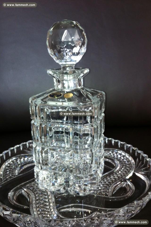 Carafe + 6 Verres en Cristal de Boheme