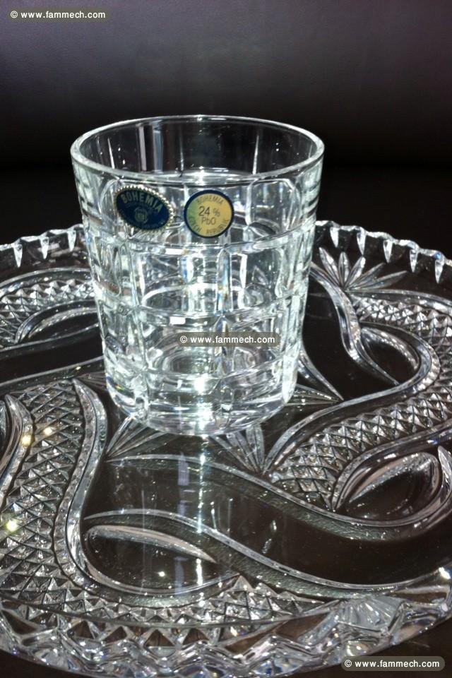 Carafe + 6 Verres en Cristal de Boheme