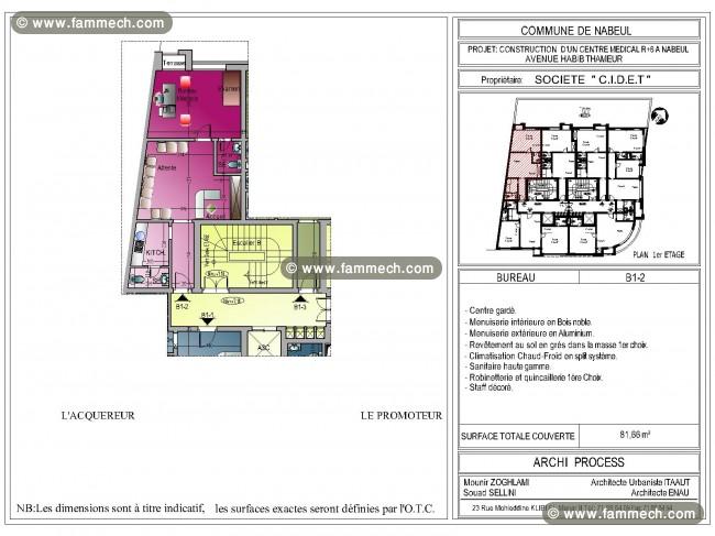 Centre Médical R+6 à usage commerces et cabinets