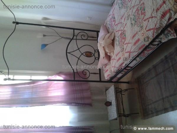 Chambre à coucher en fer forgé