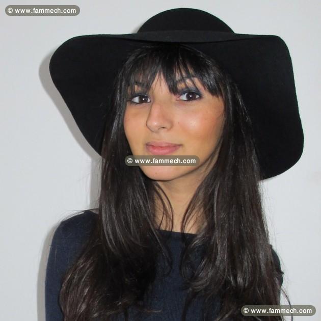 Chapeau rétro noir zara