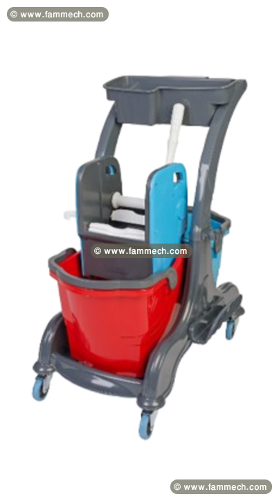 Chariot de Nettoyage avec 2 Seaux 25 L