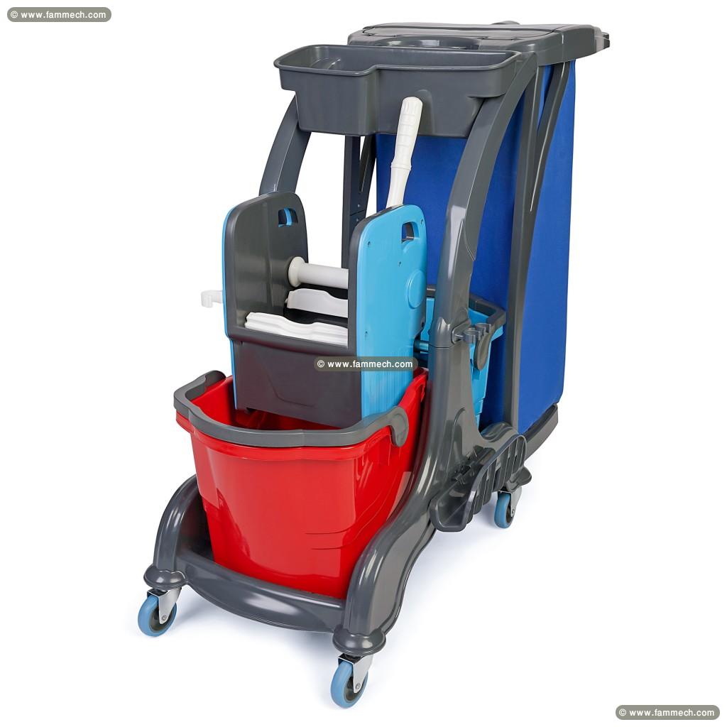 Chariot de nettoyage HCK716 - Double seaux 25L