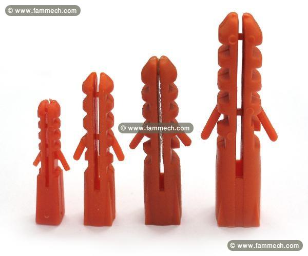 cheville plastique & seau de maçon