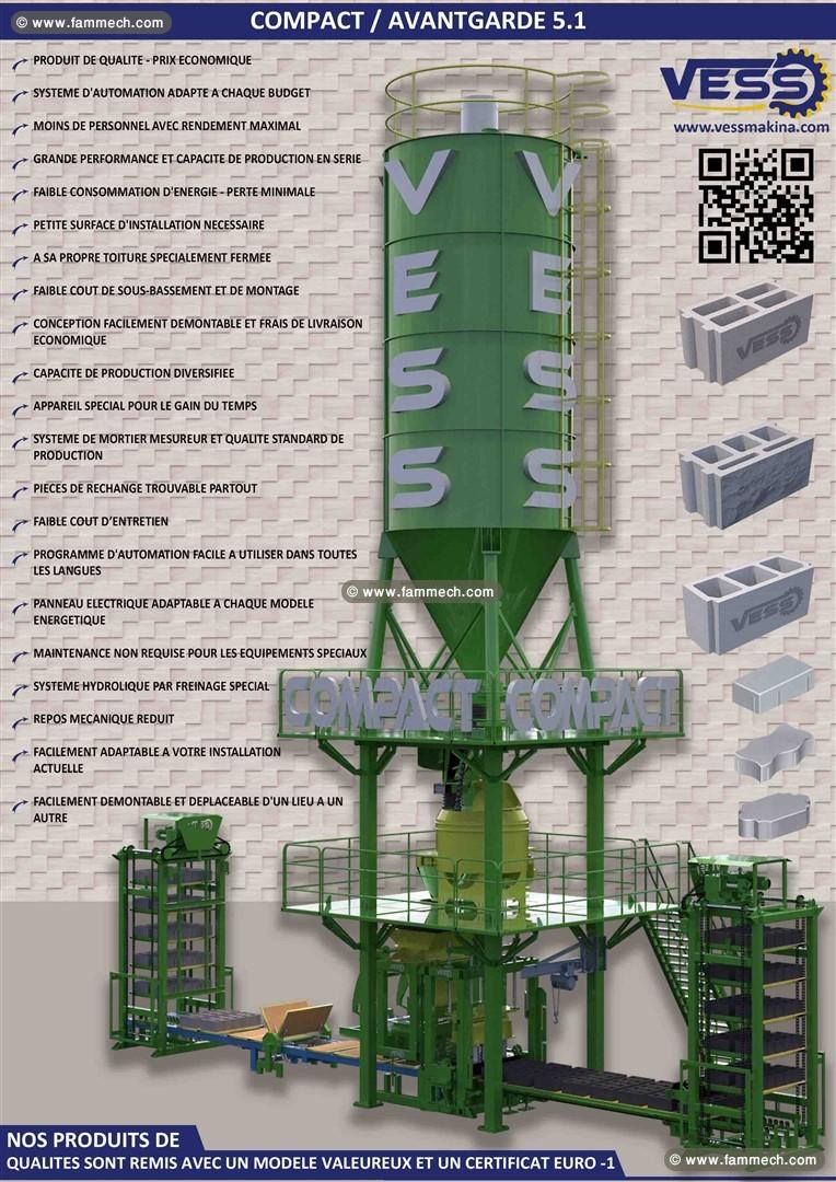 Compact Avantgarde 5.1 : Centrale a Béton Fixe