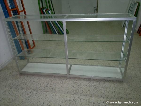 Comptoir (vitrine en verre)