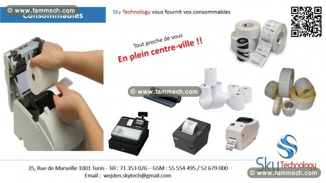 consommable pour imprimante ticket 