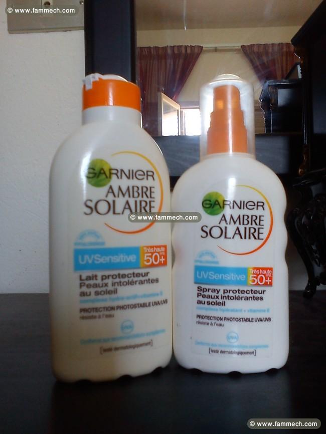 Crème solaire et lait Garnier