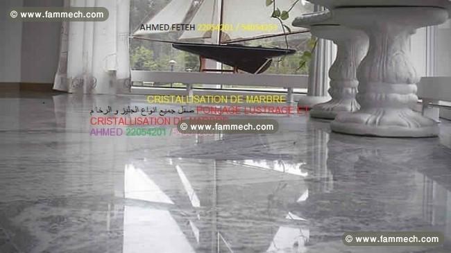 cristalisation de marbre et de carrelage