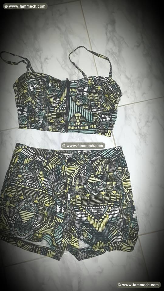 crop top et shorty