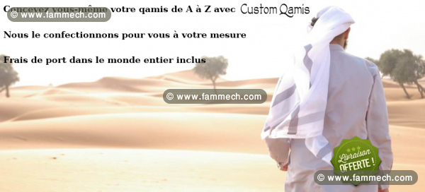 Custom Qamis sur Mesure