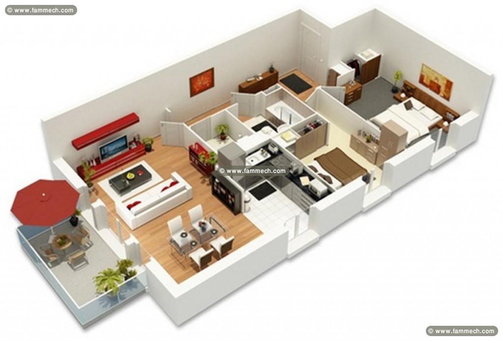 Des Appartements S+2 proche de la Mer 