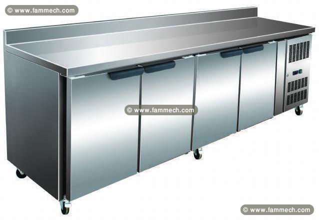 Desserte réfrigérée 4 portes Profondeur 700 mm