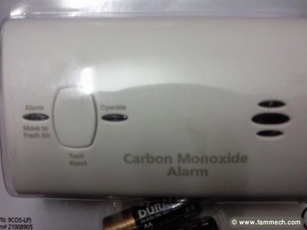 Detecteur de gas  avec une alarme.