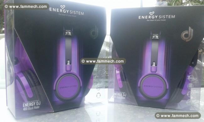 Deux casques Energy Sistem DJ 400 Black Violet