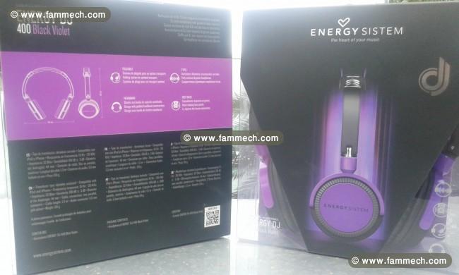 Deux casques Energy Sistem DJ 400 Black Violet