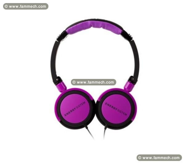 Deux casques Energy Sistem DJ 400 Black Violet