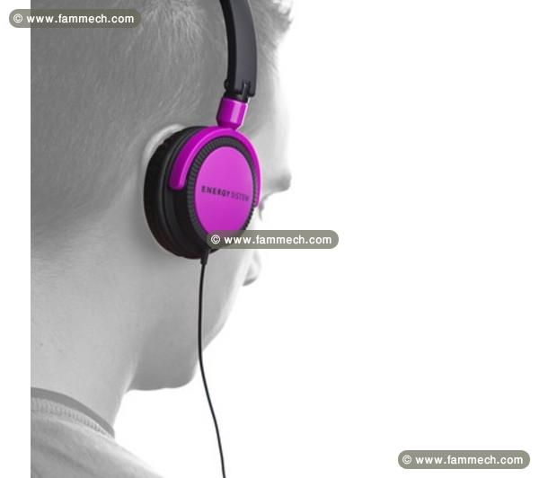 Deux casques Energy Sistem DJ 400 Black Violet