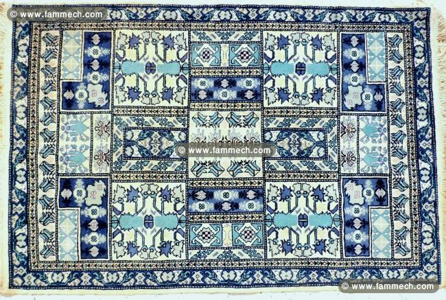 Deux tapis faits à la main tunisiens
