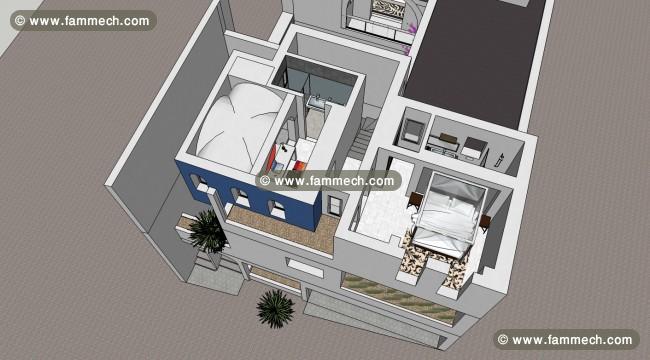  nouveau Appartement-duplex  Hammamet zone Sindbad
