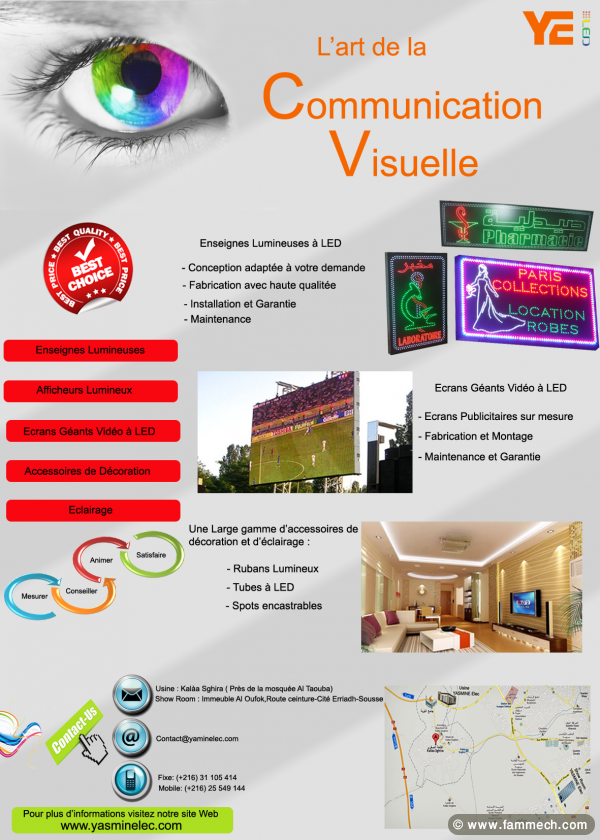 enseignes lumineuses à LED