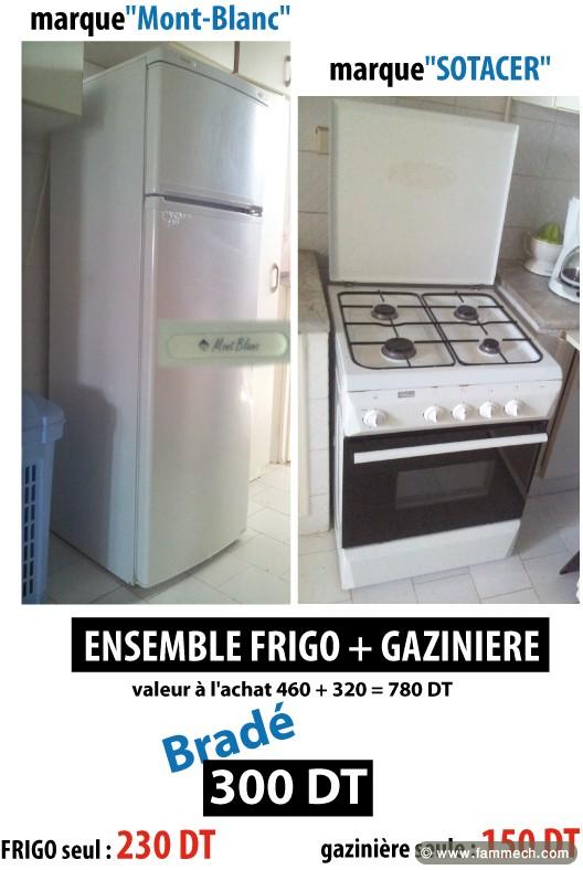 Ensemble Frigidaire + Gazinière