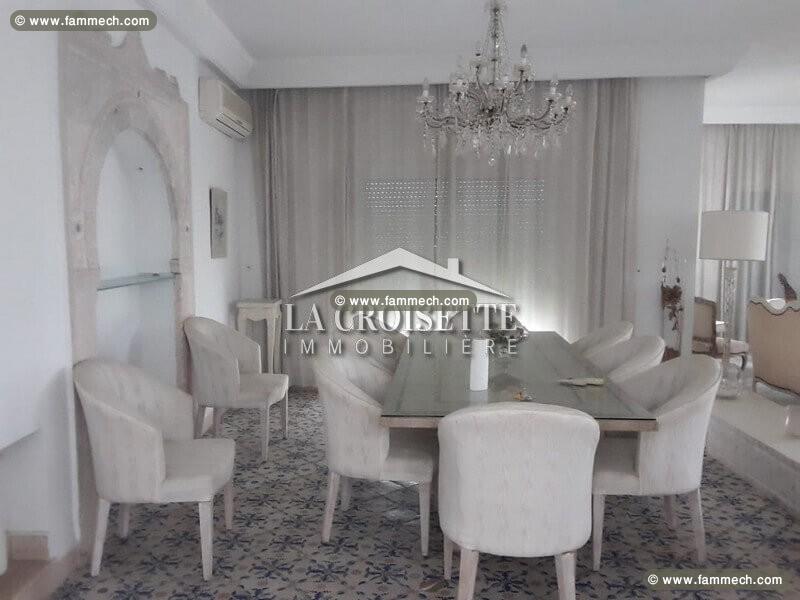 Etage de villa S+3 meublé à La Soukra MEL0305