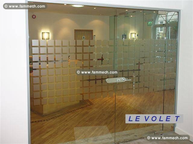 FABRICATION PORTE TOTALEMENT VITREE
