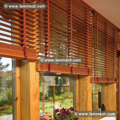 FABRICATION STORE EN BOIS 