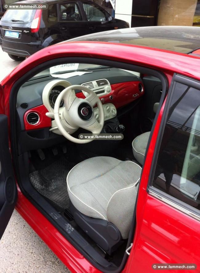 Fiat 500 rouge