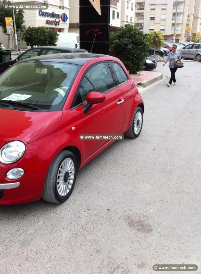 Fiat 500 rouge
