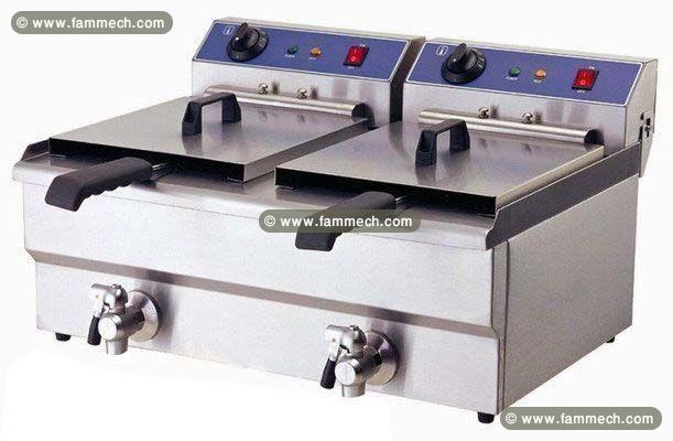 Friteuse électrique à poser avec vidange MEF-162V