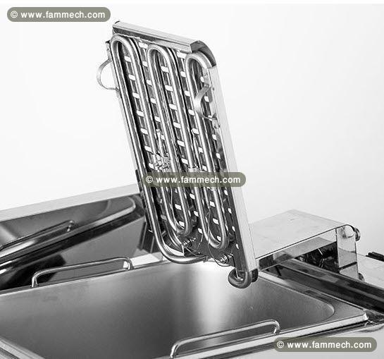 Friteuse électrique à poser avec vidange MEF-162V