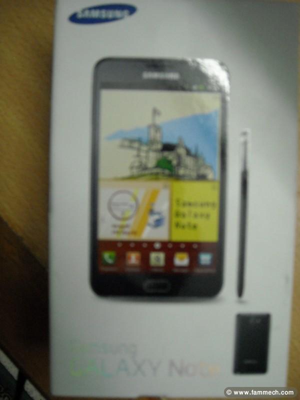 Galaxy NOTE dans l'emballage