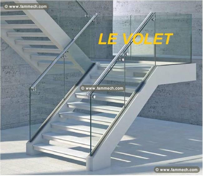 Garde corps et rampe d'escalier