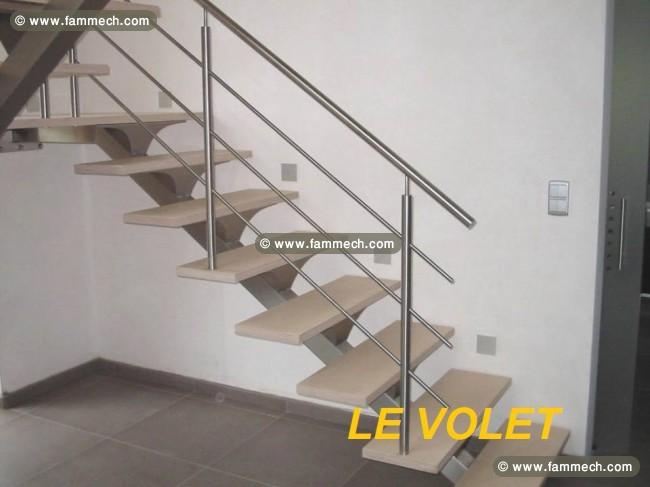 Garde corps et rampe d'escalier