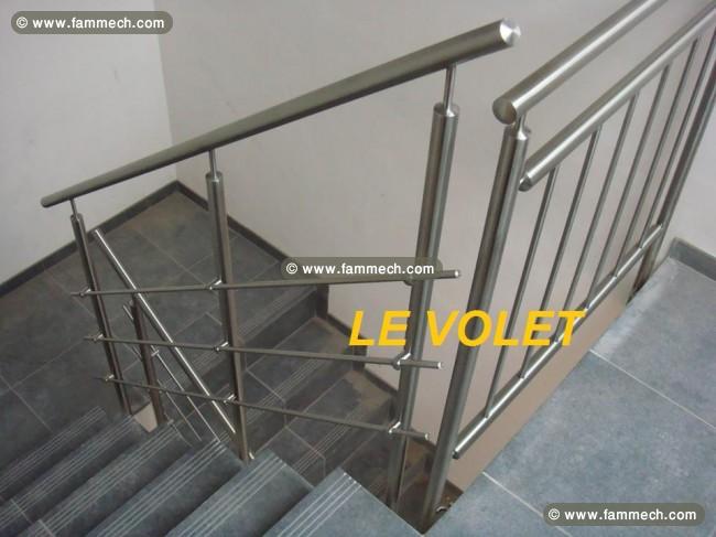 Garde corps et rampe d'escalier