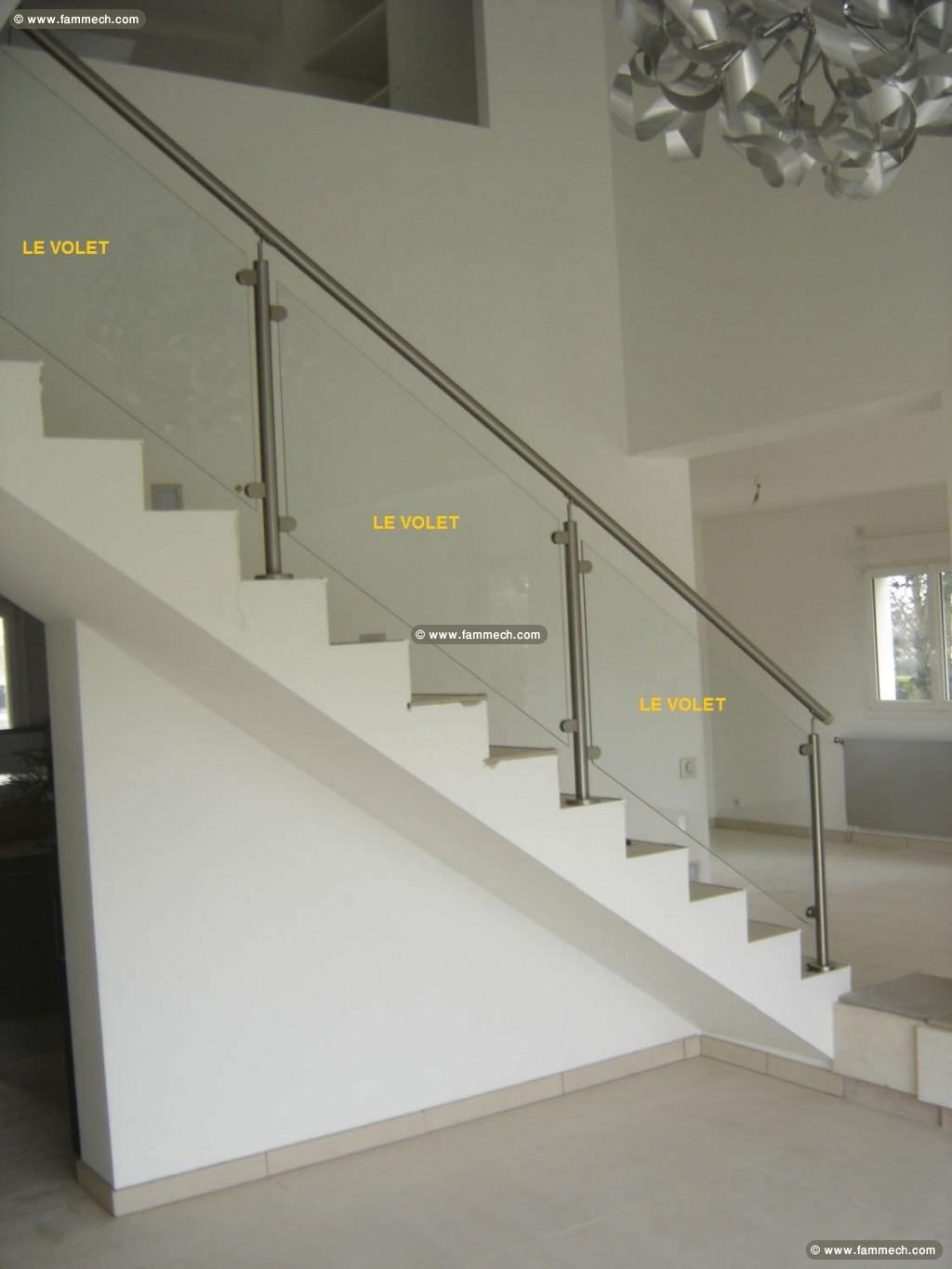 Garde corps, Rampe d’escalier