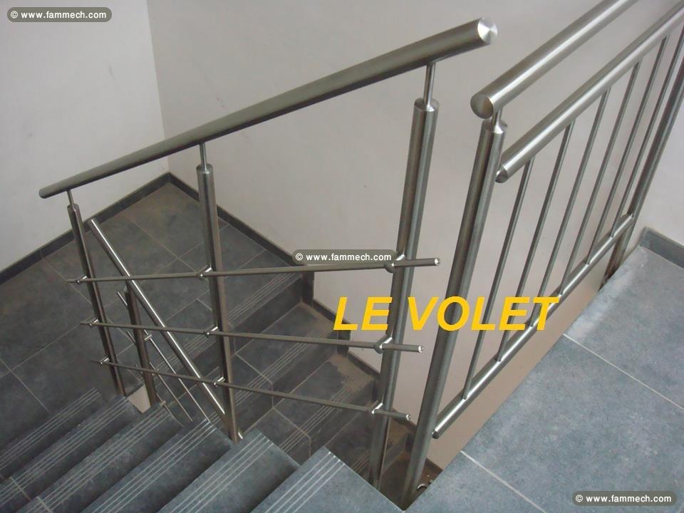 GARDES CORPS ET RAMPE D'ESCALIER 