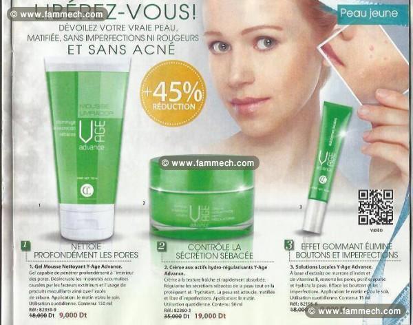gel nettoyant+crème+solution locale contre l'acné