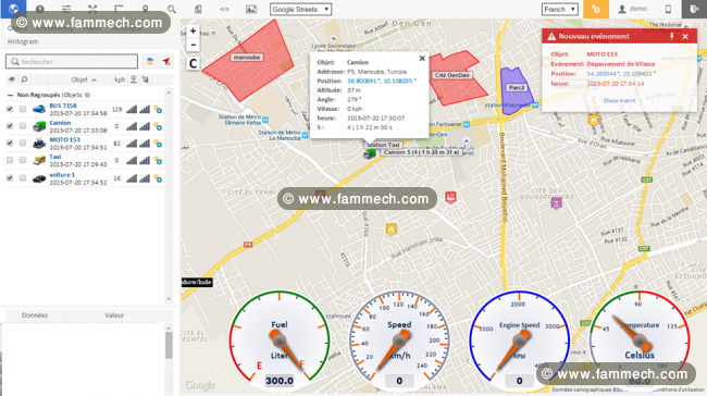 Gestion des véhicule par gps