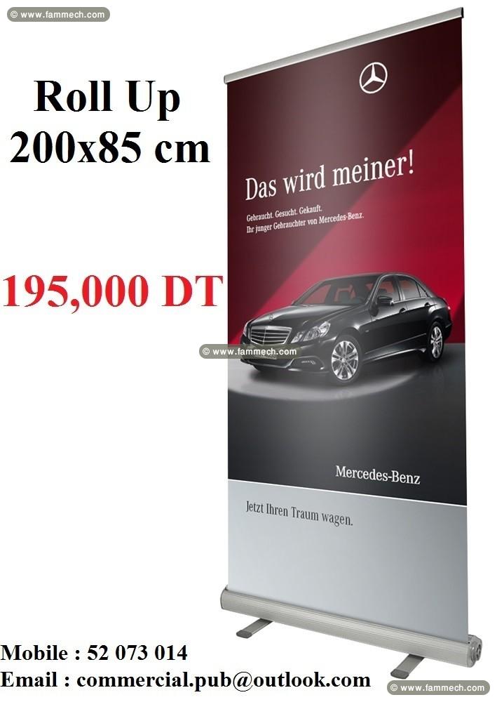 Impression sur Roll up et Roller banner