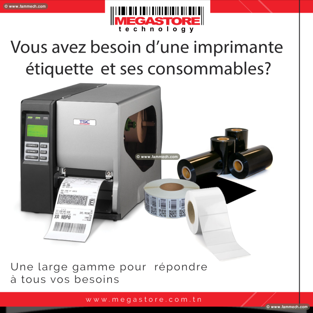 Imprimante code barre et étiquette 