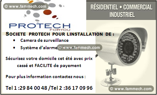 installation des camera videosurveillance