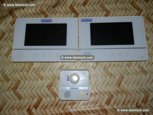 Interphonie vidéo audio avec écran LED avec touch
