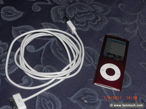 Ipod 8 g couleur rouge (bon ocassion) a vendre 4ém
