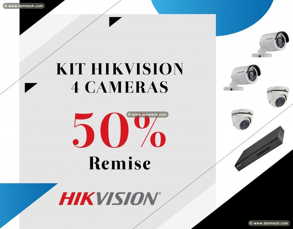 IST : KIT 4 CAMERAS HIKVISION 