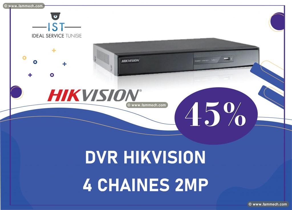 IST: DVR HIKVISION 4 CHAINES 2MP